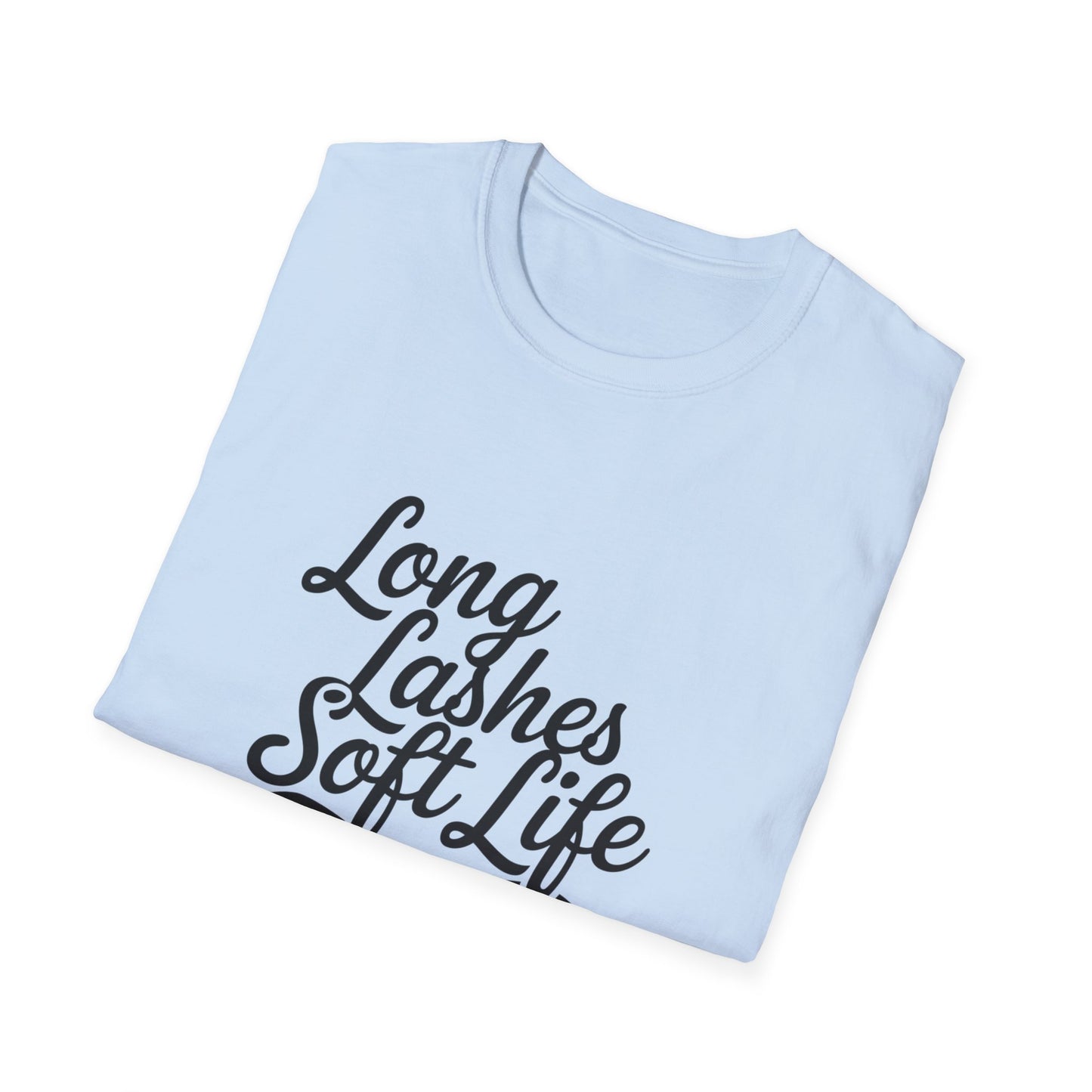 Mystical Dark Eyelashes T-Shirt | Chic Subtle Eye Design Tee | Unique Print-on-Demand Fashion Statement for Her