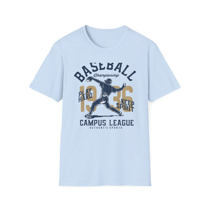 Epic Vintage 1935 Baseball Championship T-Shirt | Authentic Pitcher & Campus League Sports Fan Tee