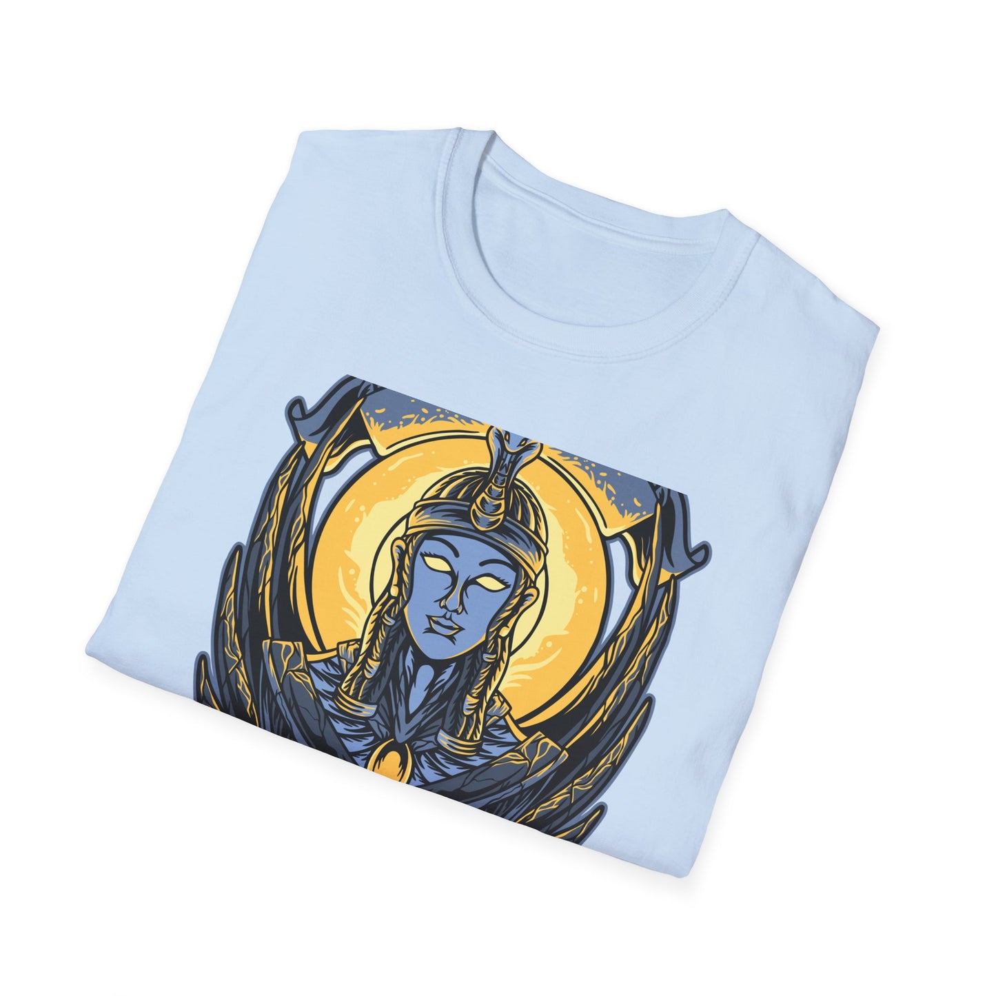 Stunning Egyptian Goddess T-Shirt | Mystic Cobra Queen Design Tee with Ancient Aura & Glowing Eyes for History Buffs