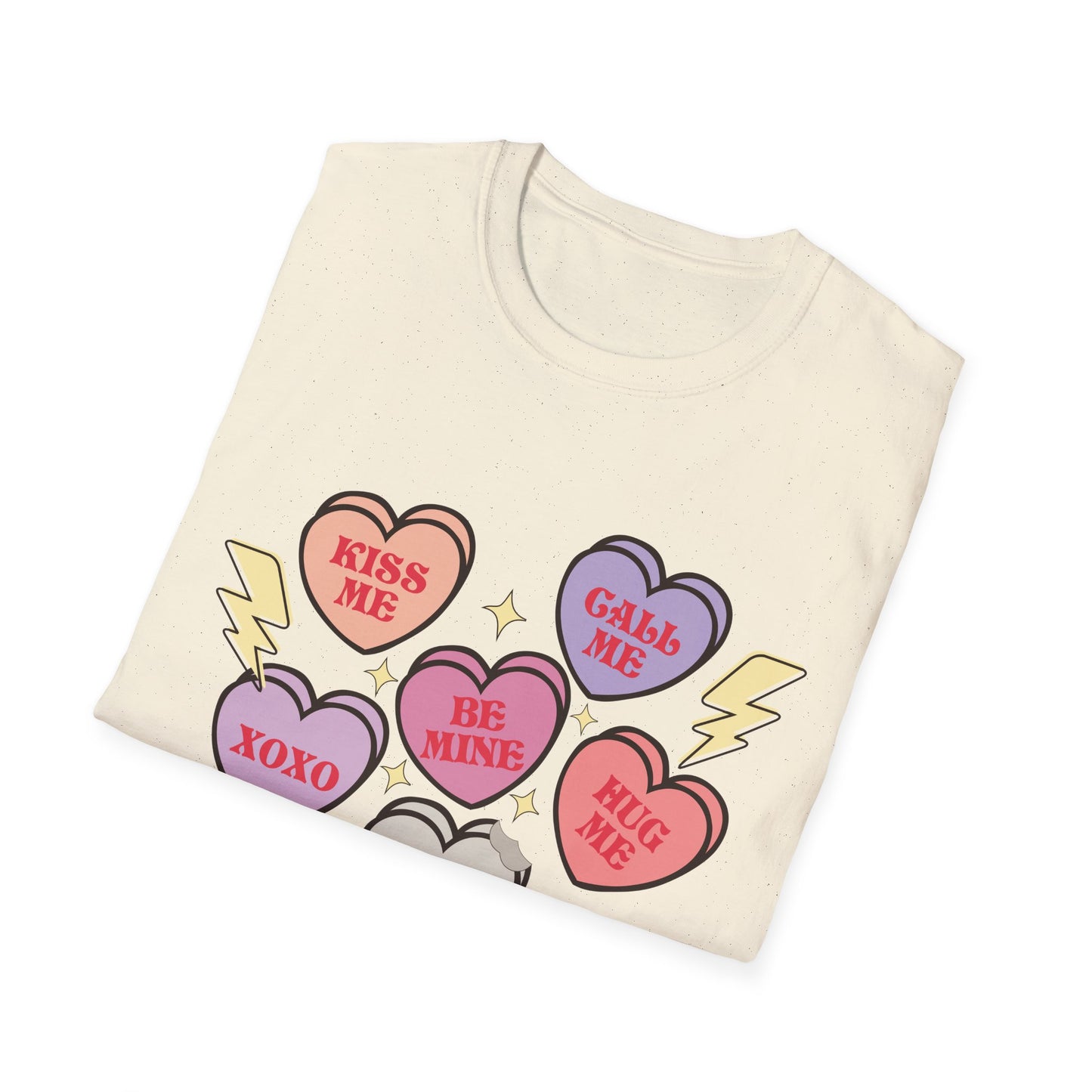 Cute & Sarcastic Retro Conversation Hearts T-Shirt | Funny Valentine's Day 'Nope' Candy Tee Gift