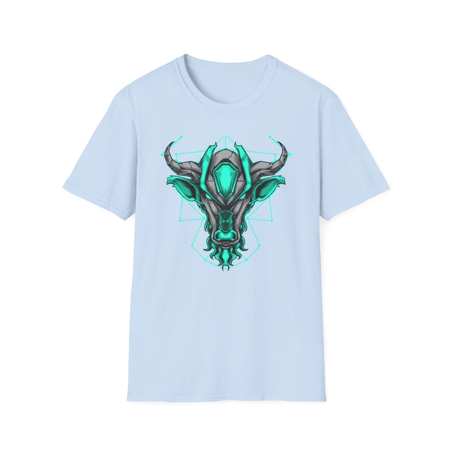 Epic Cybernetic Bull T-Shirt | Striking Sci-Fi Mech Ox Tee | Futuristic Geometric Animal Design | Bold Statement for Gamers & Tech Fans