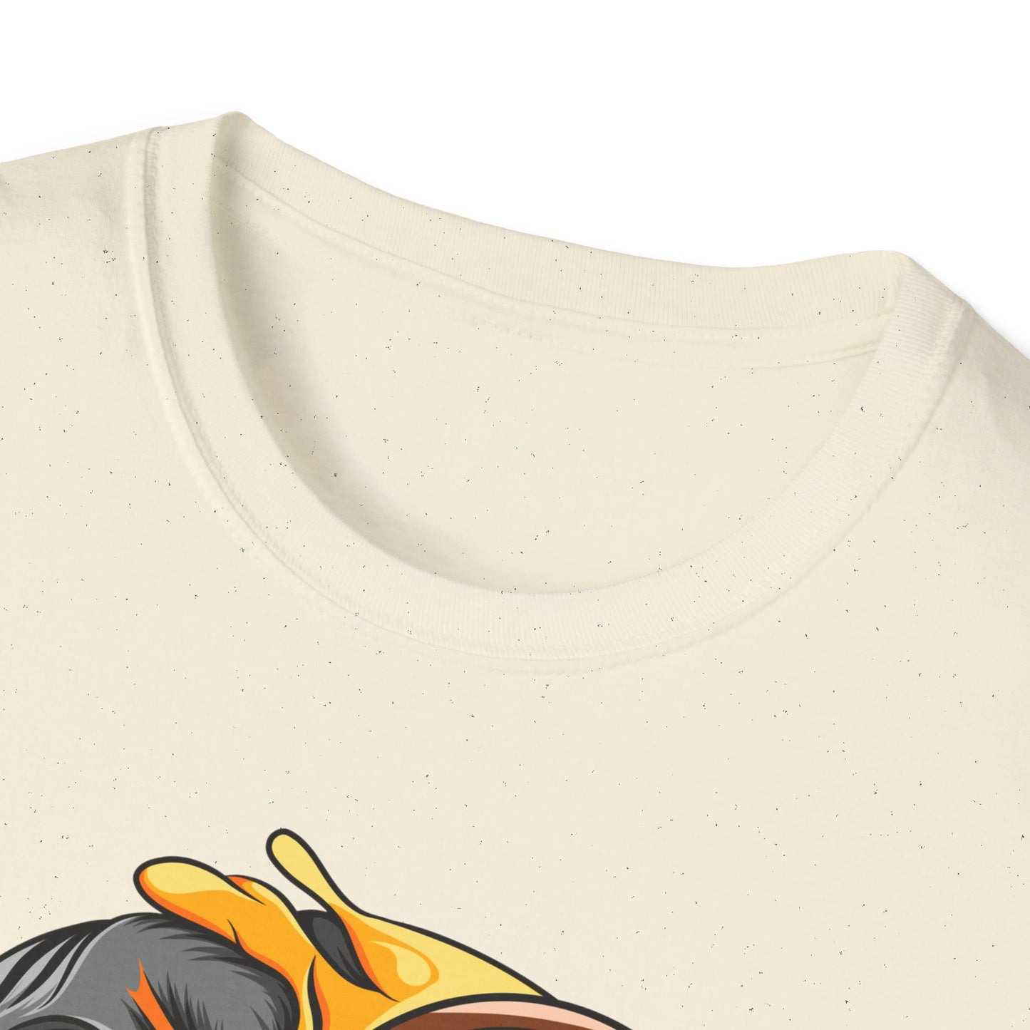 Edgy Half Skull Half Emoji T-Shirt | Unique Melting Monocle Face Tee | Awesome Duality Art for Bold Style
