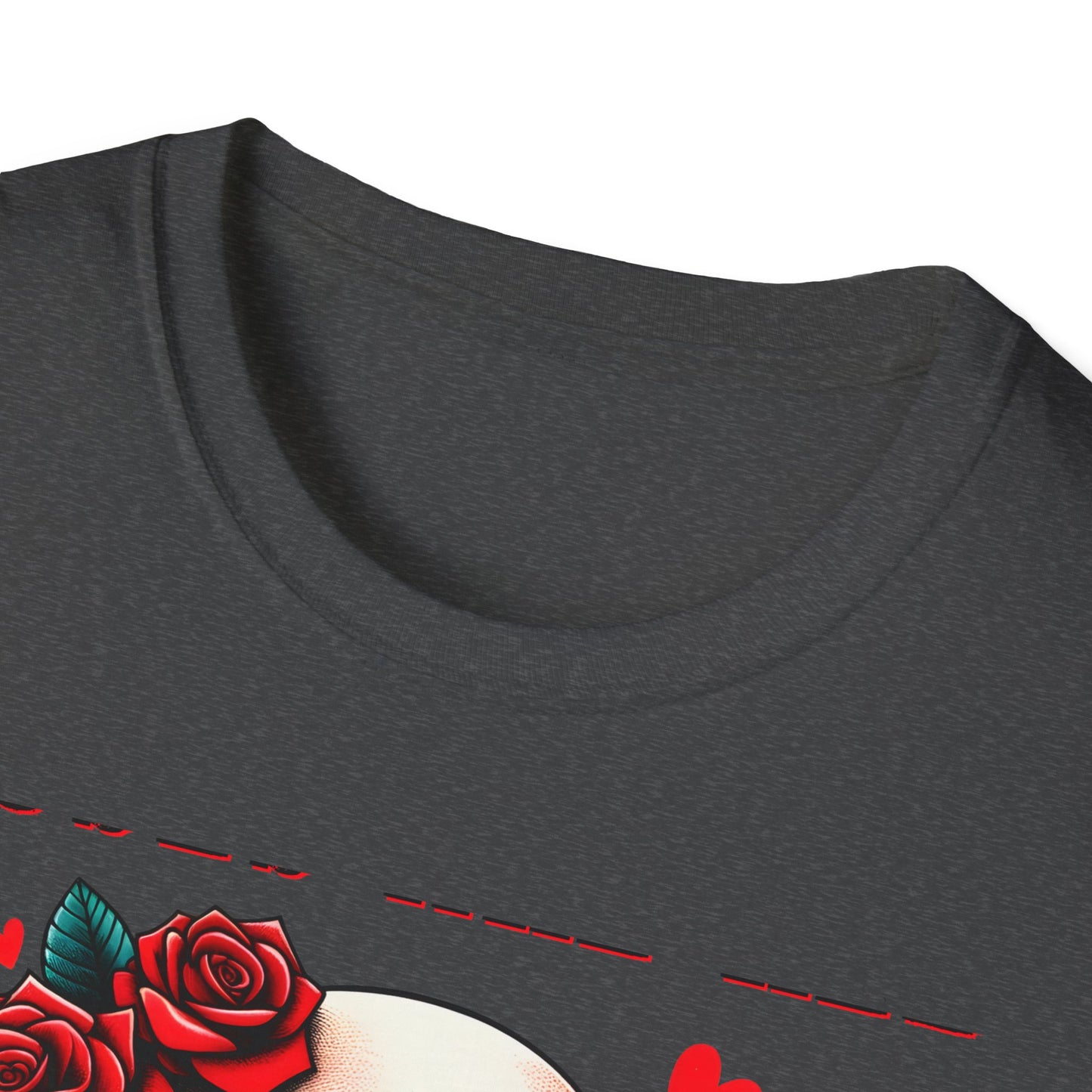 Epic 'Roses Are Red Inside I'm Dead' T-Shirt | Edgy Skull & Rose Gothic Tee | Dark Humor Statement Apparel