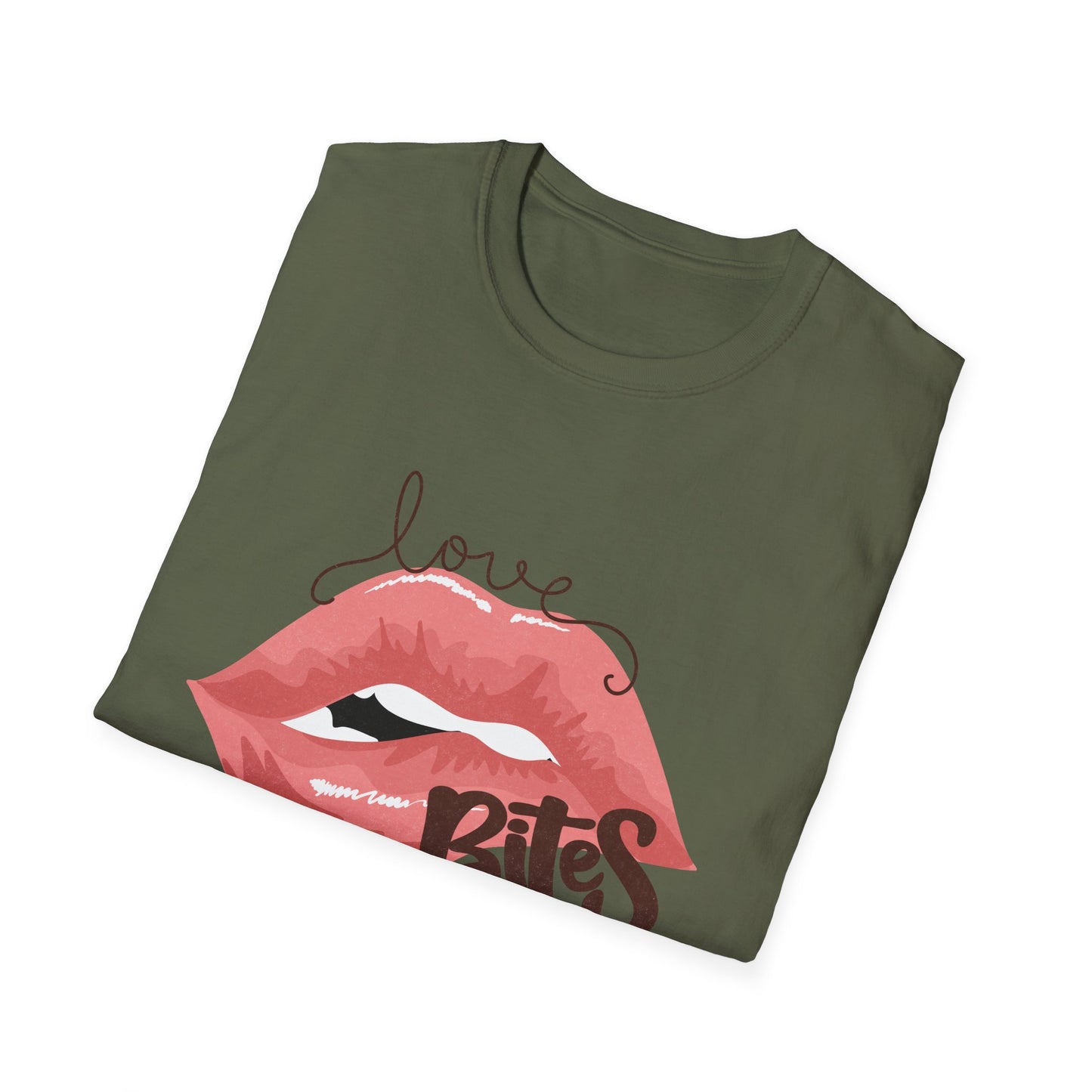 Irresistible Love Bites Lips T-Shirt | Trendy Women's Graphic Tee | Fierce & Chic Statement Top for Her