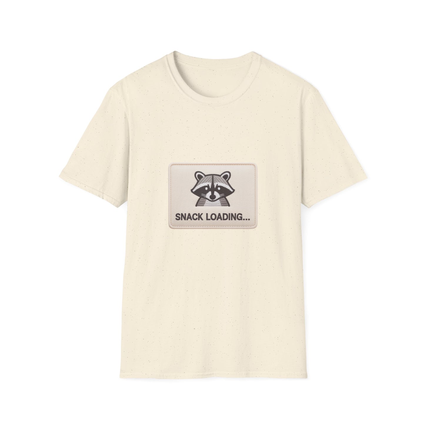 Awesome 'Snack Loading' Raccoon T-Shirt - Funny Animal Humor Tee for Foodies, Gamers & Hungry Souls!