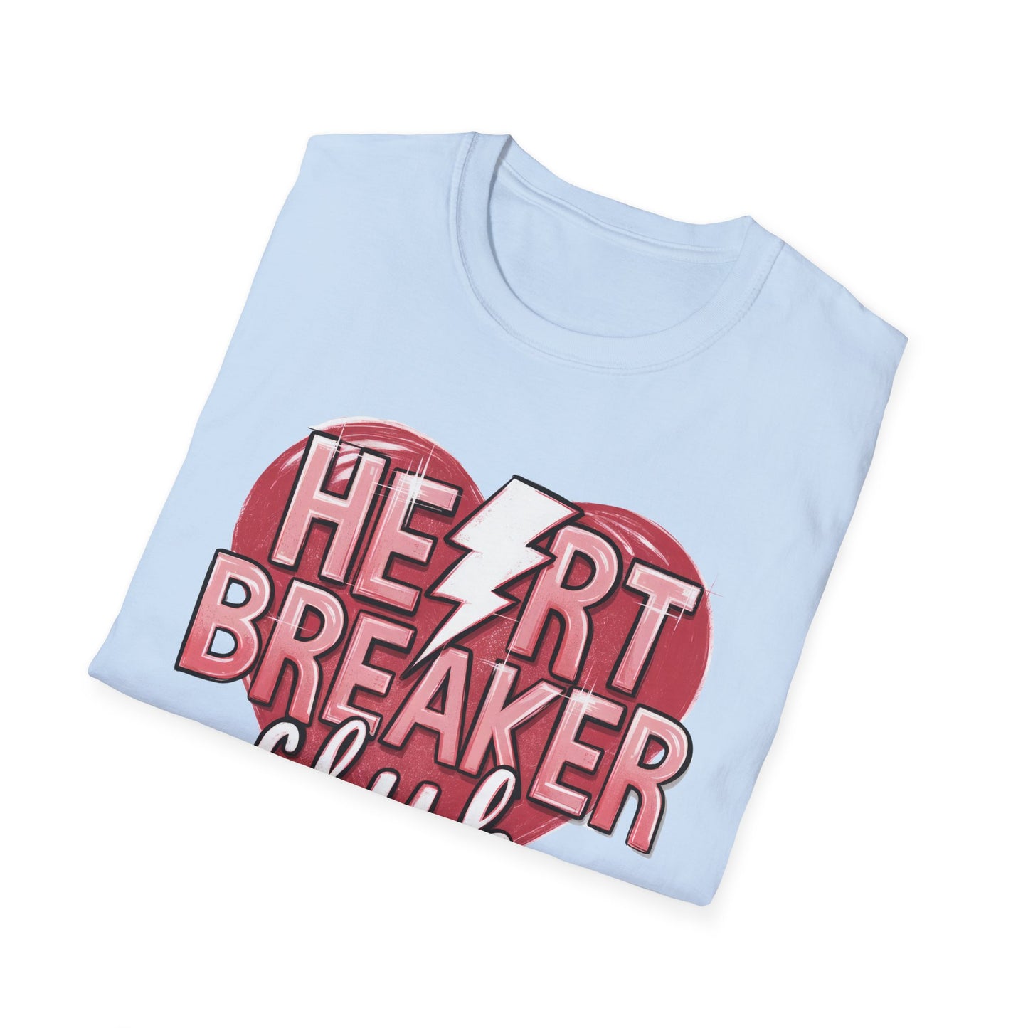 Heartbreaker Club Lightning Bolt T-Shirt | Sassy Women's Edgy Tee | Anti-Valentine's Trendy Top