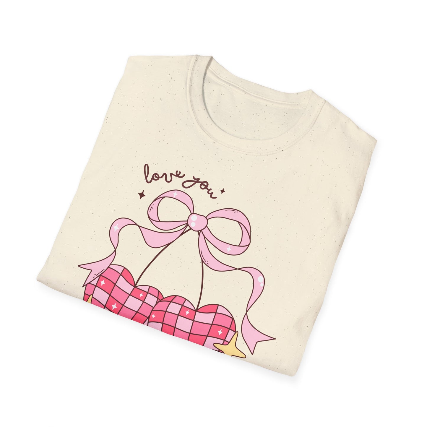 Irresistible 'Love You Cherry Much' T-Shirt | Cute Pink Heart Cherry Tee | Sweet Retro Vibe Valentine's Gift