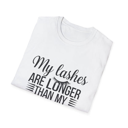Fabulous Lashes Longer Than My To-Do List T-Shirt | Funny Beauty Lover & Lash Tech Tee | Trendy Makeup Gift
