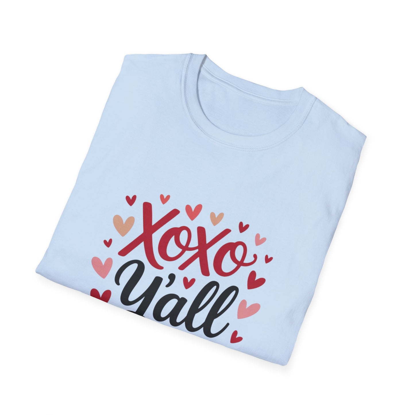 Sweet Xoxo Y'all T-Shirt | Charming Southern Hearts & Kisses Tee | Perfect for Valentine's Day & Everyday Love