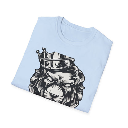 Majestic King Lion Crown T-Shirt - Fierce Regal Graphic Tee for Powerful Style & Dominance