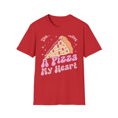 Groovy "You'll Always Have A Pizza My Heart" T-Shirt | Cute Retro Love Foodie Graphic Tee Gift