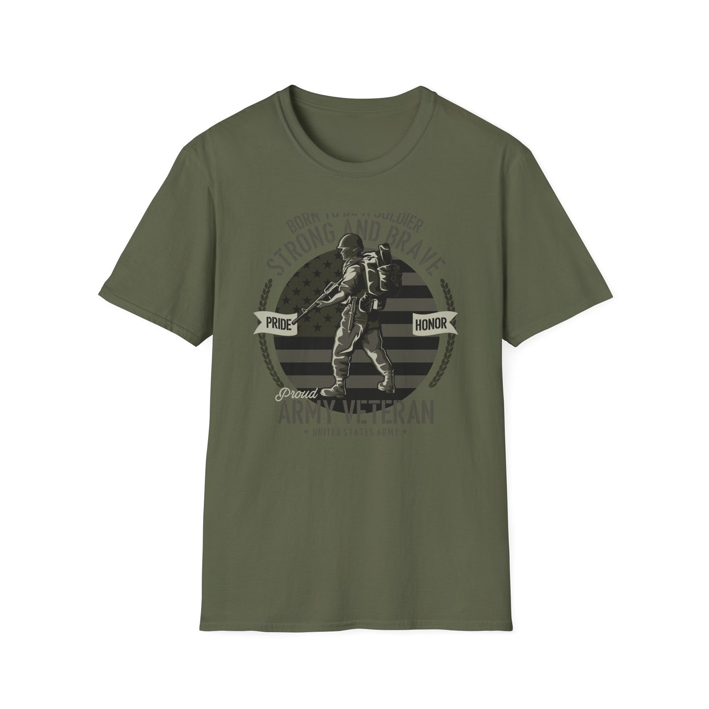 Proud Army Veteran T-Shirt - Strong & Brave Soldier Design | Honoring USA Military Service Gift