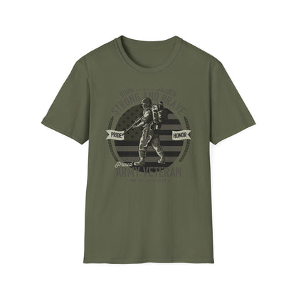 Proud Army Veteran T-Shirt - Strong & Brave Soldier Design | Honoring USA Military Service Gift