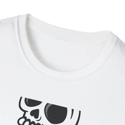 Spooky Sweet Skull Ice Cream Cone T-Shirt - Edgy Monster Dessert Tee for Goth & Punk Fans | Unique & Cool