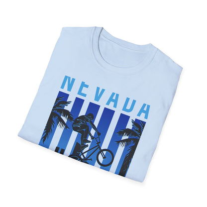 Dynamic Nevada BMX Freestyle Club T-Shirt | Official Est. 2021 Rider Apparel with City & Palm Design