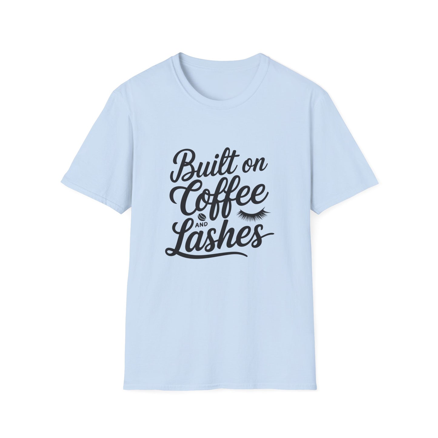 But First, Coffee & Lashes T-Shirt | Chic Morning Routine Tee for Her | Glam Caffeine Lover Top