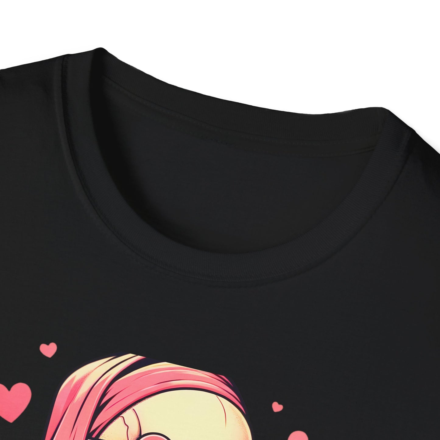 Trendy Pink Skeleton T-Shirt: Chill Vibes, Heart Sunglasses & Peace Sign Tee – Spooky Cute Aesthetic for Women & Teens
