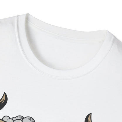 Fierce Red Bull Tattoo Machine T-Shirt | Bold Ink Art Graphic Tee | Edgy & Powerful Apparel Gift
