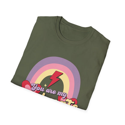 Retro Soulmate T-Shirt | Groovy Pastel Rainbow & Hearts Couple Tee | Perfect Romantic Valentine's Day Gift for Him or Her