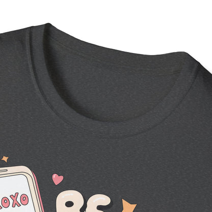 Adorable Y2K "XOXO Be Mine" Flip Phone T-Shirt | Nostalgic Retro Love Tee for Valentine's & Everyday Chic