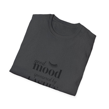 Good Vibes Sponsored By My Lash Tech T-Shirt - Chic Eyelash Design Tee | Trendy Beauty Lover Gift