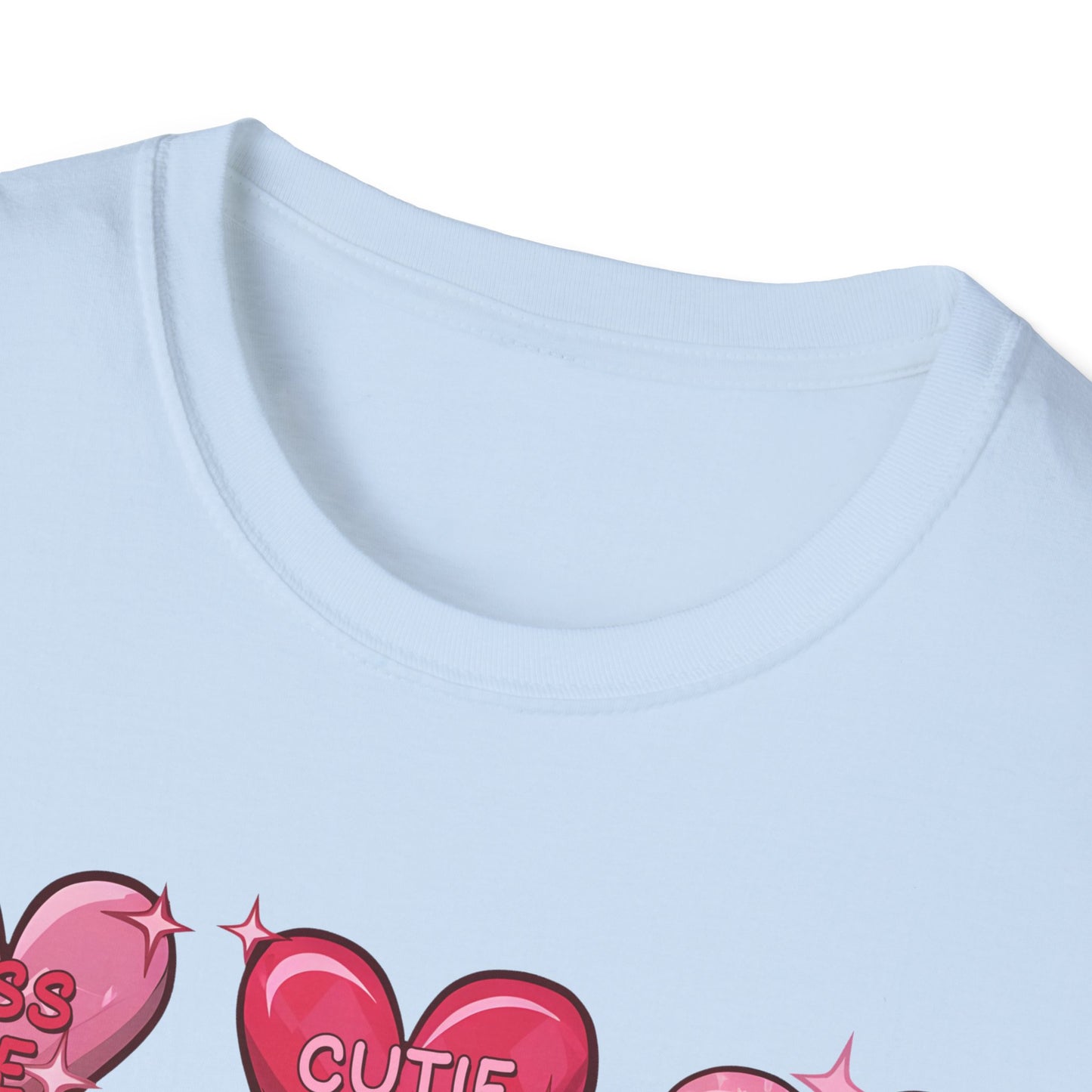 Charming Sweetheart Candy Hearts T-Shirt | Iconic Valentine's Day Love Messages Tee for Couples & Friends