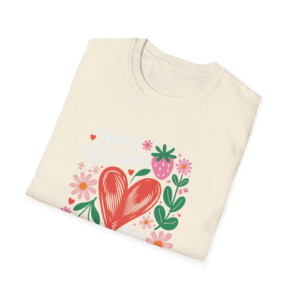 Groovy Valentine's Day T-Shirt | Adorable Retro Heart & Flower Love Tee for Women & Girls | Sweet Holiday Gift