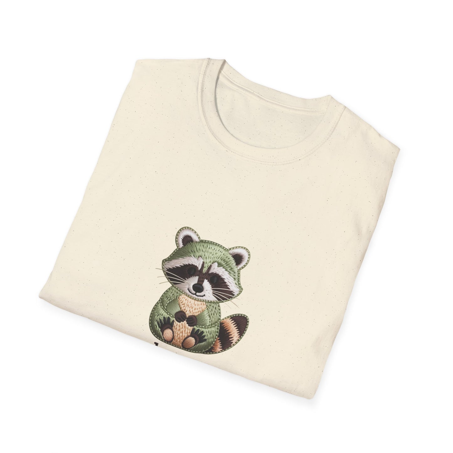 Adorable Embroidered Raccoon T-Shirt - "Snacks Are My Love Language" Foodie Tee | Unique Gift for Snack Lovers!