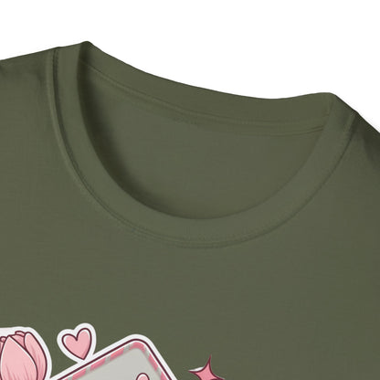 Charming 'Take All My Love' Floral T-Shirt - Romantic Peony & Tulip Envelope Tee | Sweet Valentine's Day Gift for Her