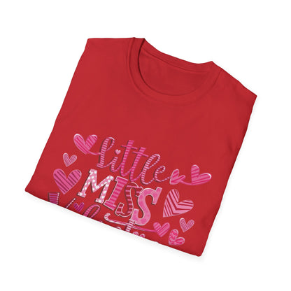 Adorable Little Miss Valentine T-Shirt | Girls' Cute Pink Hearts Tee | Perfect February 14th Gift for Kids