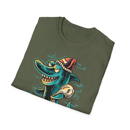 Epic Shark Mafia T-Shirt – Cool Urban Gangster Shark Tee with Money Bag | Unique Streetwear Graphic for Men & Teens