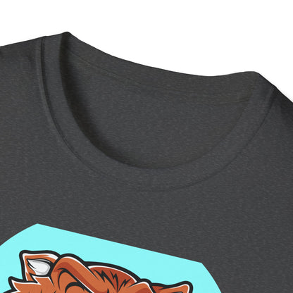 Rad Roaring Tiger Skateboard T-Shirt | Fierce Skater Mascot Graphic Tee for Extreme Style