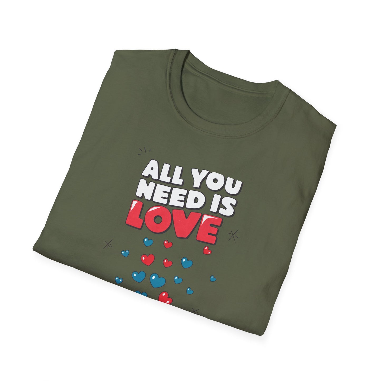 Cute All You Need Is Love T-Shirt | Sweet Heart Gift Box Tee | Romantic Valentine's Day Outfit | Adorable Love Statement Top