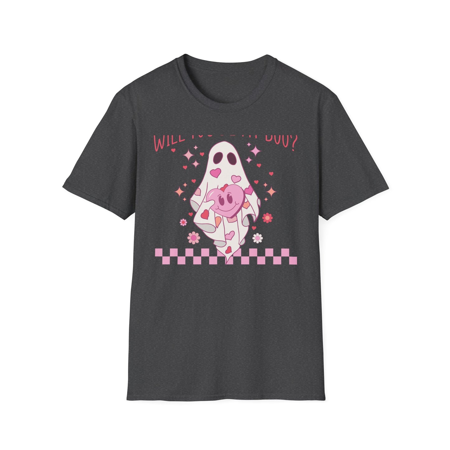 Spooky-Cute 'Will You Be My Boo?' Ghost T-Shirt | Adorable Valentine's Day & Romantic Partner Gift