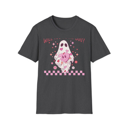 Spooky-Cute 'Will You Be My Boo?' Ghost T-Shirt | Adorable Valentine's Day & Romantic Partner Gift