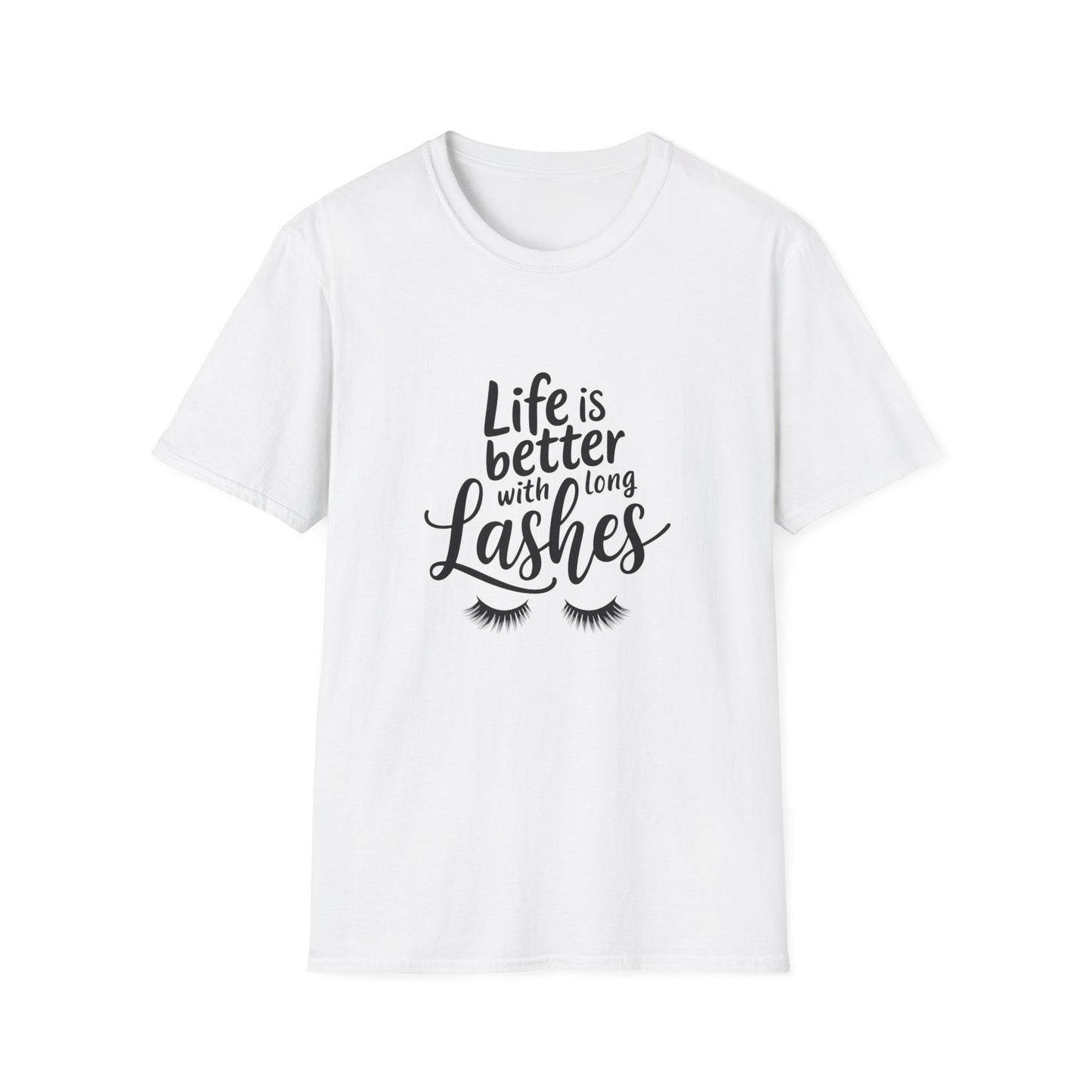 Life's Short, Get Long Lashes T-Shirt - Irresistible Beauty & Lash Tech Gift Tee
