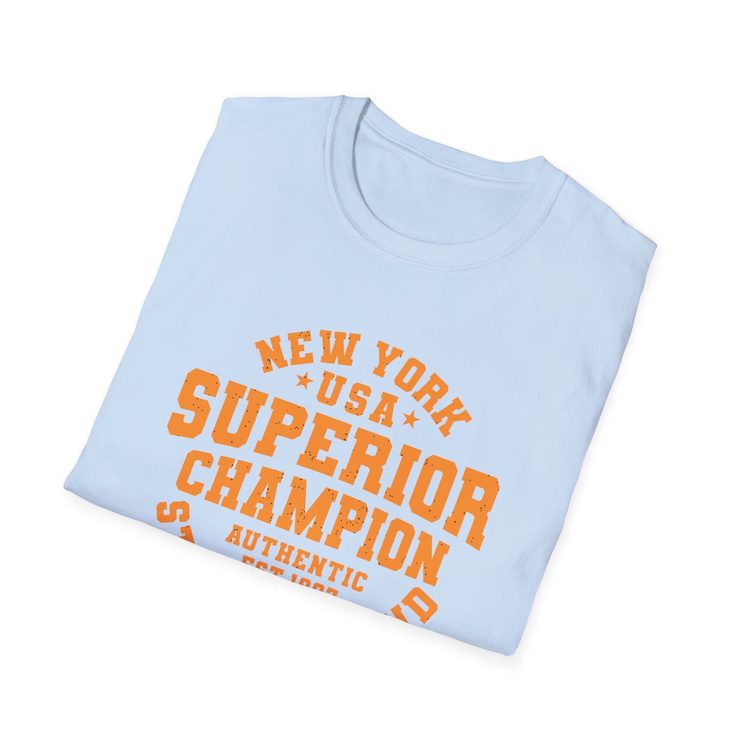 Staten Island NYC Champion T-Shirt | Bold New York USA Superior Est. 1997 Distressed Style Tee