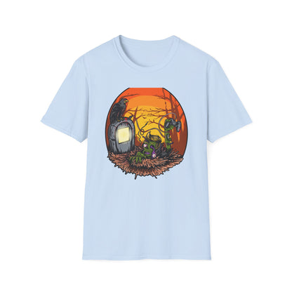 Epic Zombie Gamer T-Shirt: Undead Rising for Next-Gen Play | Spooky Horror Gaming Tee for Gamers