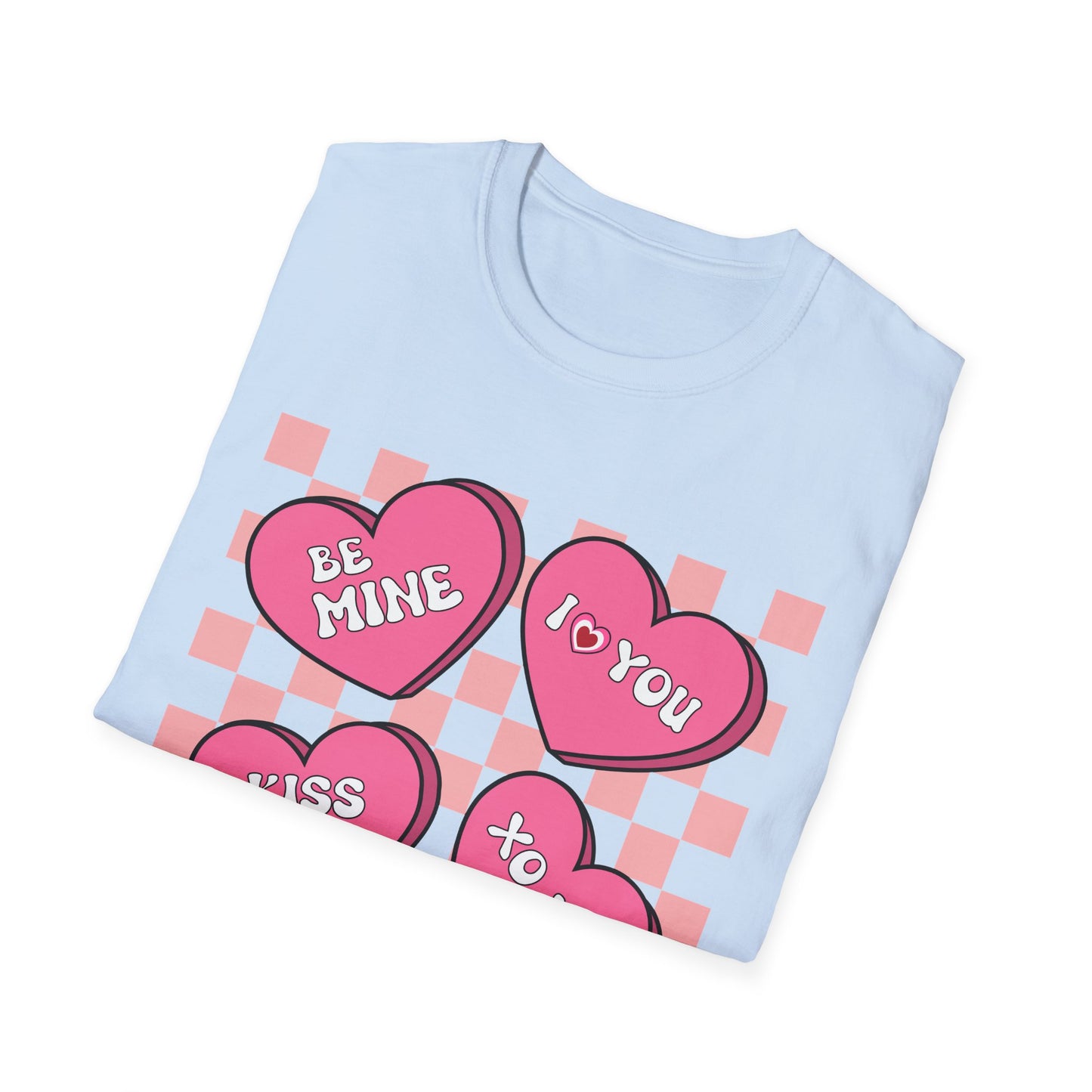 Charming Retro Valentine's Day T-Shirt | Sweet Conversation Hearts Love Tee | Adorable Be Mine Couple Gift