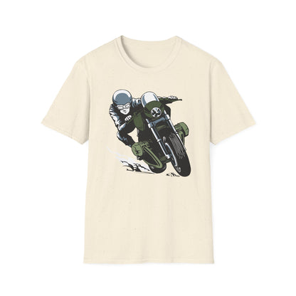 Epic Cafe Racer Motorcycle Rider T-Shirt - Thrilling Vintage Biker Tee for Adrenaline Junkies & Road Trip Lovers