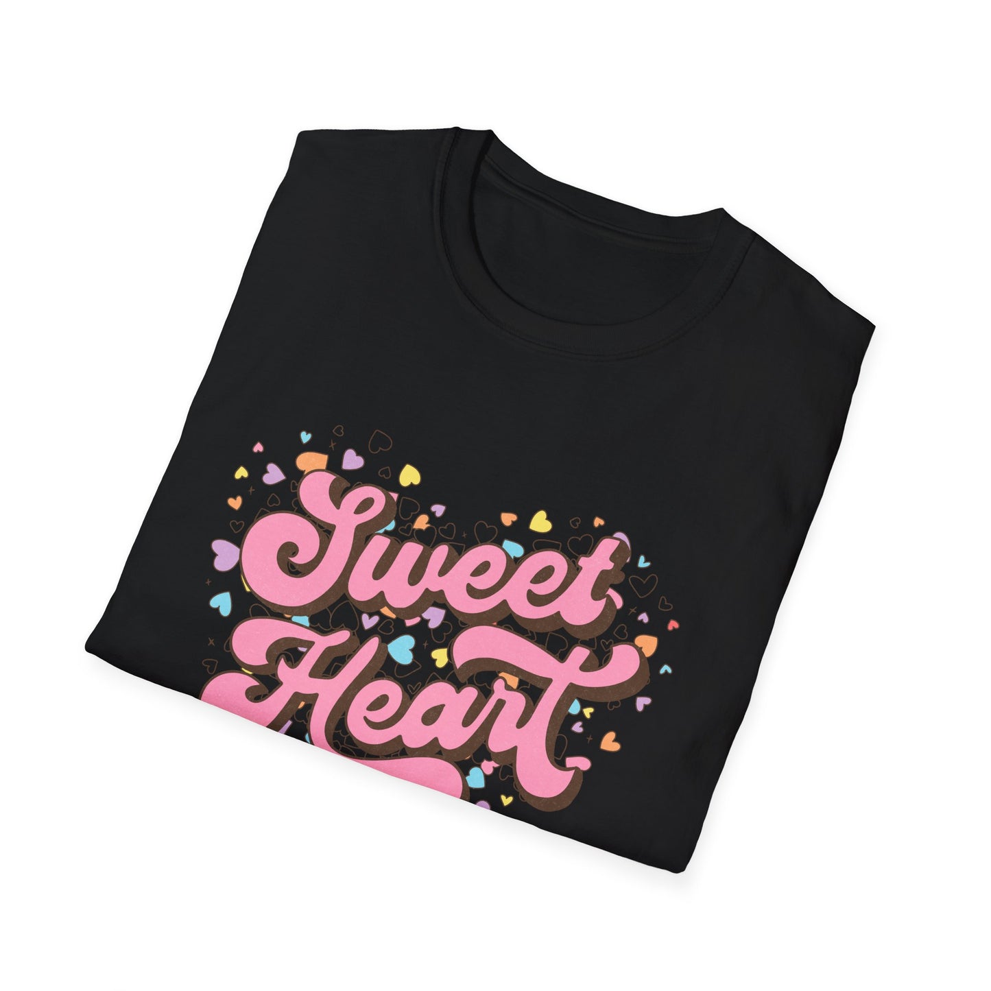 Adorable Sweet Heart T-Shirt | Retro Pastel Hearts Valentine's Day Gift for Her