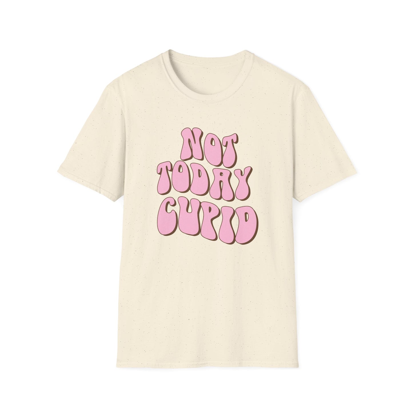 Sassy "NOT TODAY CUPID" Groovy T-Shirt | Retro Anti-Valentine's Day Tee | Fun Single Awareness Apparel