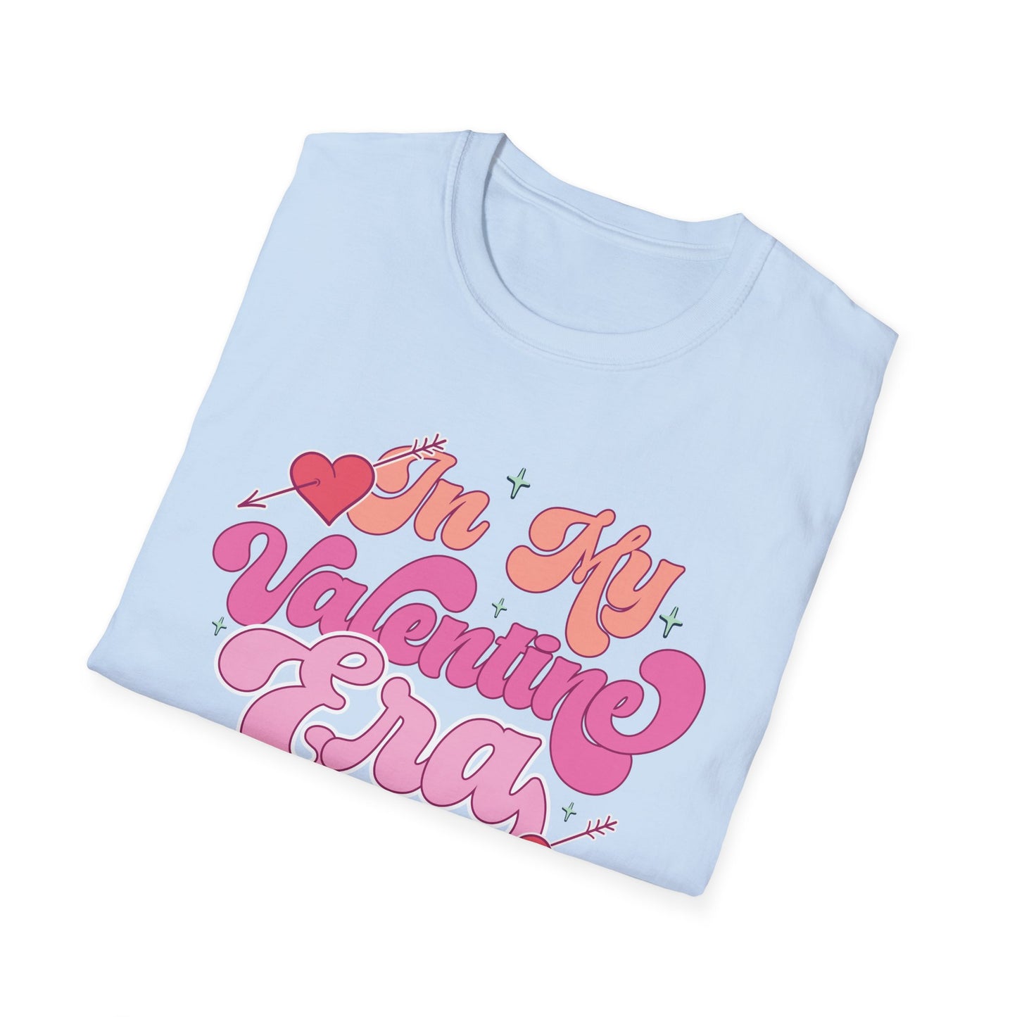 Groovy 'In My Valentine Era' T-Shirt | Retro Pink Heart Trendy Valentine's Day Tee | Sweet Love Season Gift