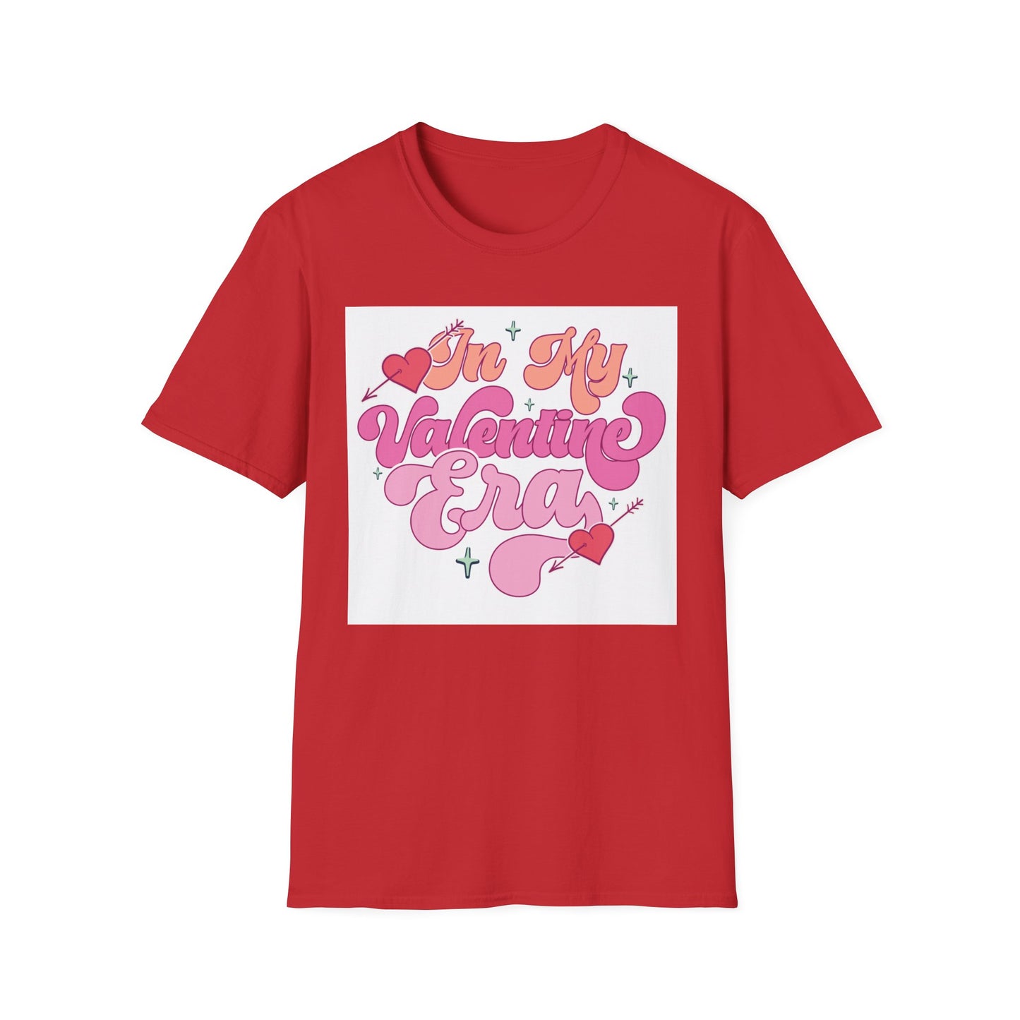 Adorable "In My Valentine Era" T-Shirt | Retro Groovy Love Heart Tee for Women & Girls | Trendy Valentine's Day Gift