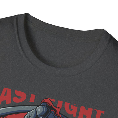 Epic Last Fight Undead Knight T-Shirt | Grim Medieval Warrior Battle Tee | Dark Fantasy Gaming Apparel