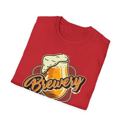 Cheers! Awesome Brewery Beer Glass T-Shirt - Vintage Craft Beer Lover Tee for Pub & Homebrew Enthusiasts
