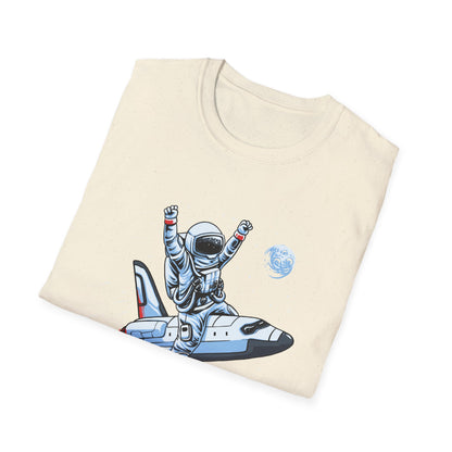 Blasting Off! Epic Astronaut Space Shuttle T-Shirt | Dynamic Galactic Adventure Tee for Space Lovers