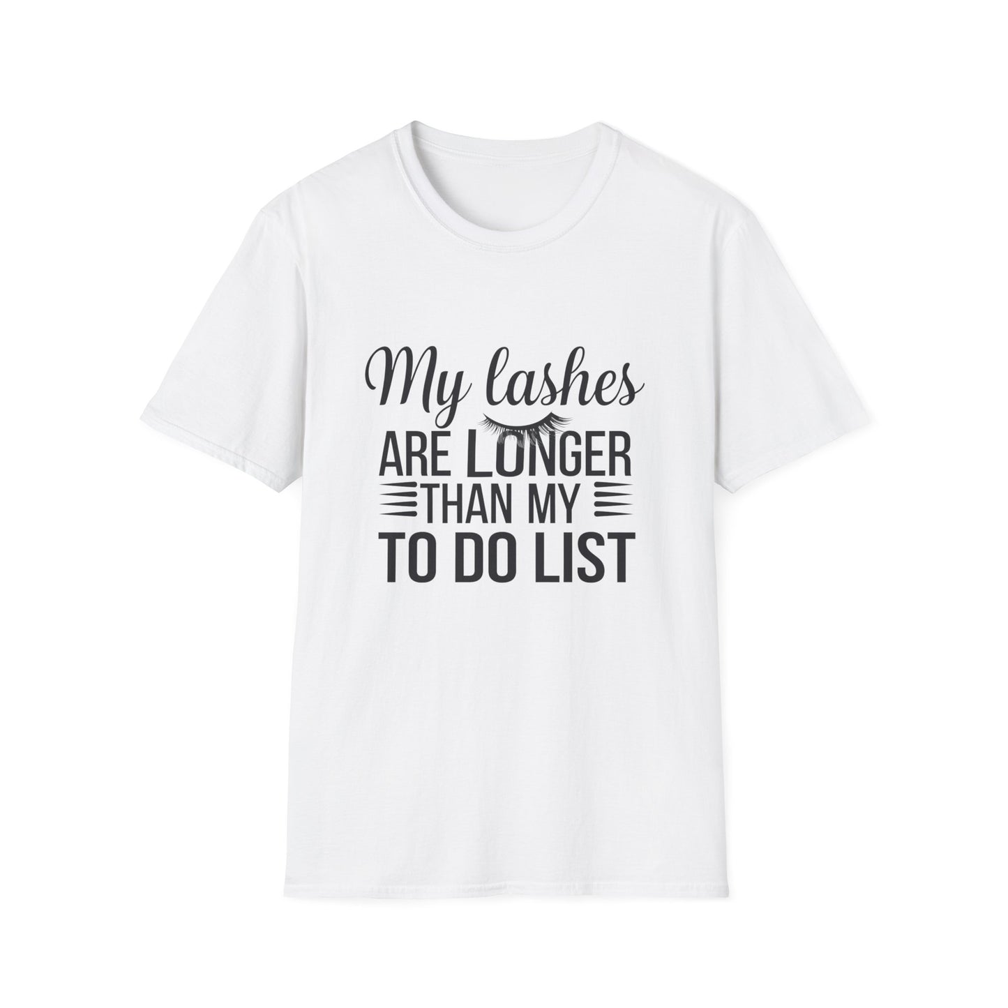 Fabulous Lashes Longer Than My To-Do List T-Shirt | Funny Beauty Lover & Lash Tech Tee | Trendy Makeup Gift