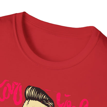 Stay Cool Skeleton Vaper T-Shirt | Edgy Greaser Pompadour Tee for Rockabilly & Alternative Style Fans