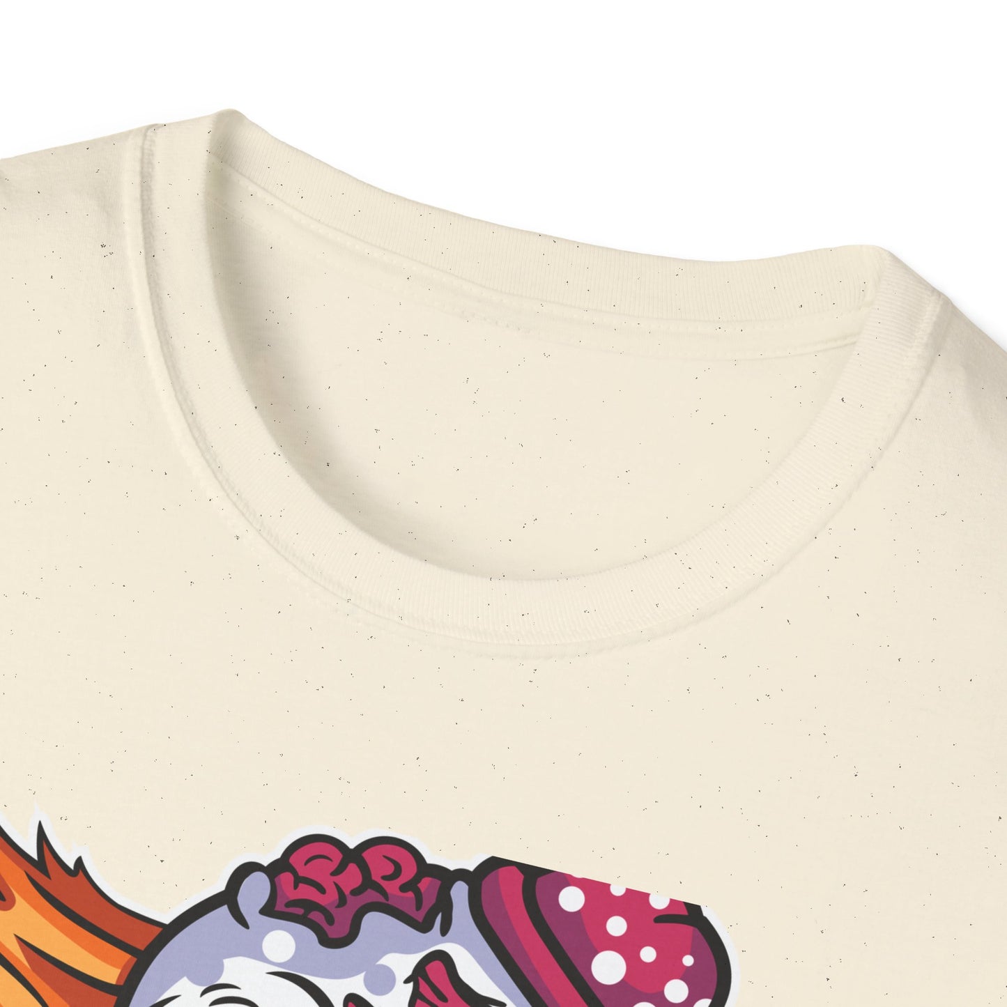 Spooky Zombie Clown Skull T-Shirt - Creepy Horror Fan Graphic Tee for Halloween & Edgy Style